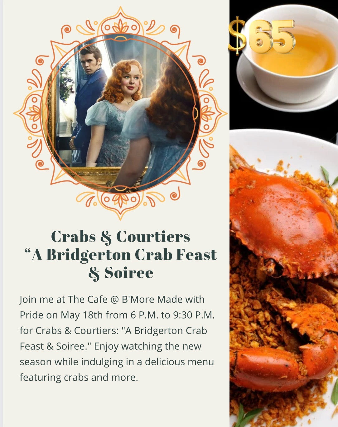 Crab and Courtiers: "A Bridgerton Crab Feast and Soiree"